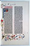 BIBLE IN LATIN.  [Complete color facsimile of the 42-line Vulgate printed by Johann Gutenberg circa 1455.]  2 vols.  1961